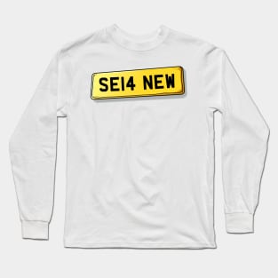 SE14 NEW New Cross Number Plate Long Sleeve T-Shirt